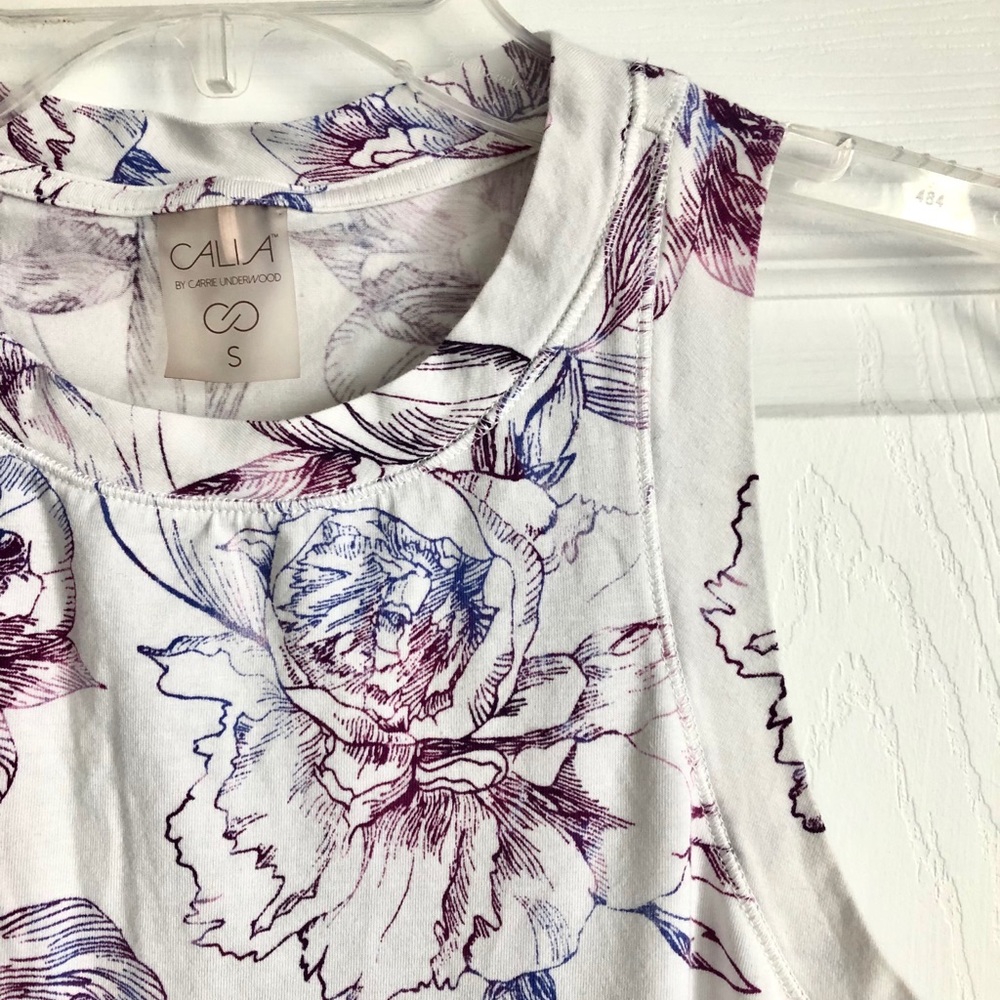 CALIA Floral Tank Top S